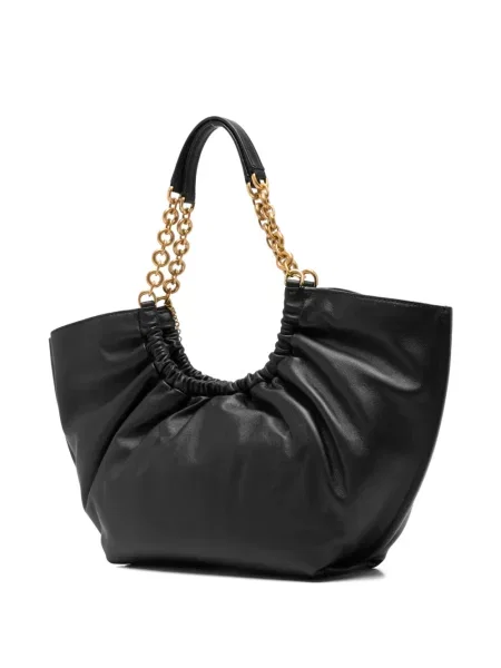 Geantă shopper Michael Kors cu volane negru