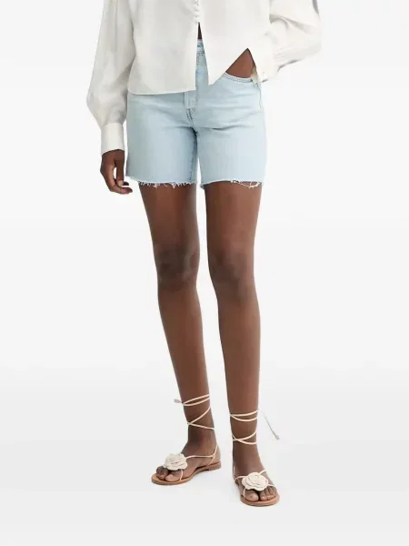 Curea Levi's® cu broderie cu cataramă cu dungi albastru
