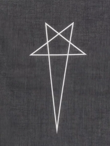 Κασκόλ Rick Owens Drkshdw με σχέδιο μαύρο