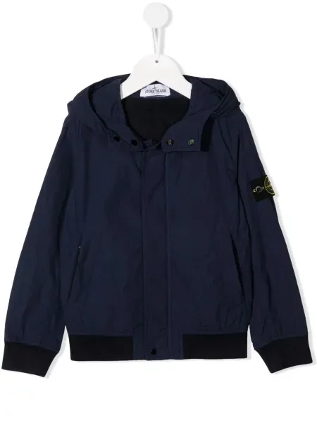Kurtka bomber dziecięcy Stone Island niebieski