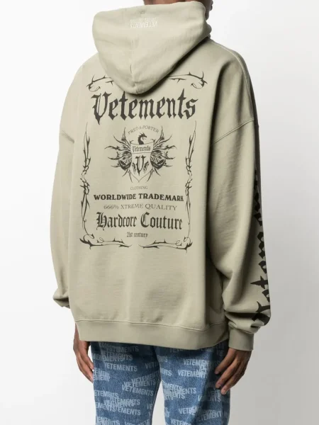 Hanorac cu glugă Vetements verde