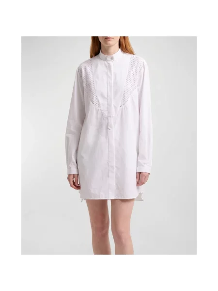Sukienka koszulowa Moncler biała