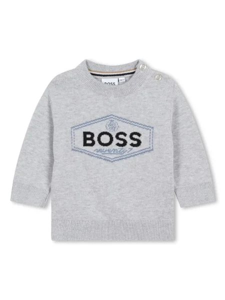 Sweter dziecięcy Bosswear szary
