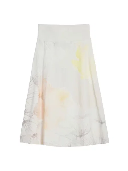 Desigual Fustă midi Bruma Écru alb