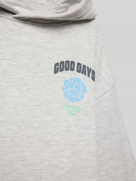 Bluza z kapturem z nadrukiem z logo Garcia