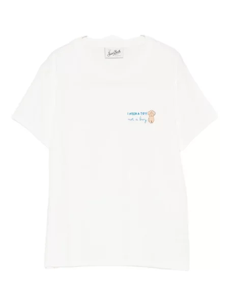 Tricou Mc2 Saint Barth cu broderie alb