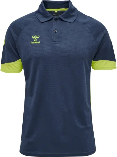 Hummel Tricou funcțional Lead bleumarin / neon verde