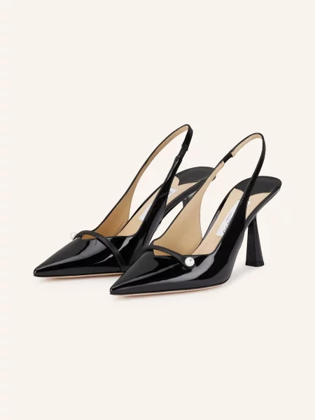 Lodičky Jimmy Choo s otevřenou patou černé