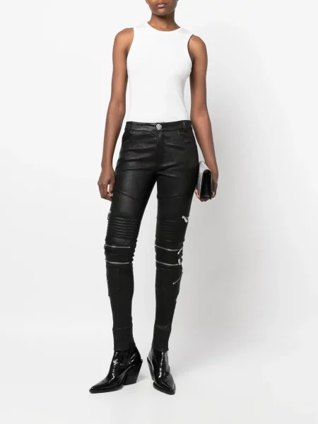 Liesas kelnės Philipp Plein juoda