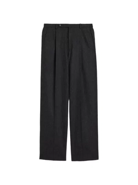 Ușor pantaloni Jil Sander de lână gri
