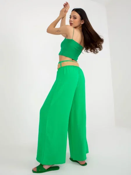 Pantaloni Fashionhunters verde