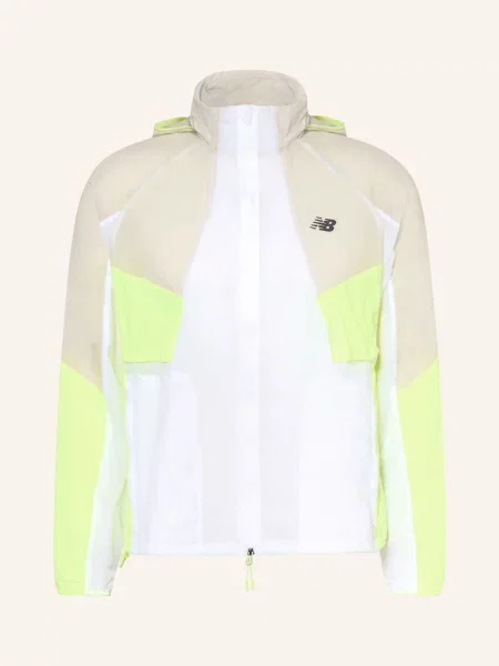 New Balance Běžecká Bunda Rc / neonově zelená bílá