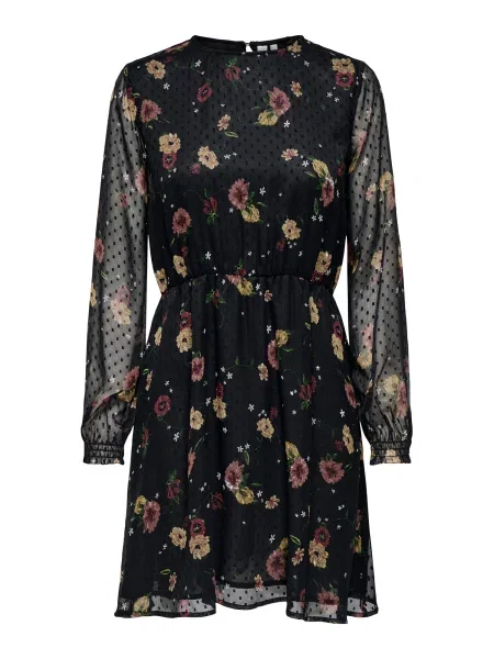 ONLY Obleka ONLEliza chamois / zelena / burgund črna