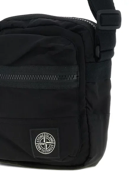 Geantă crossbody Stone Island cu strasuri negru