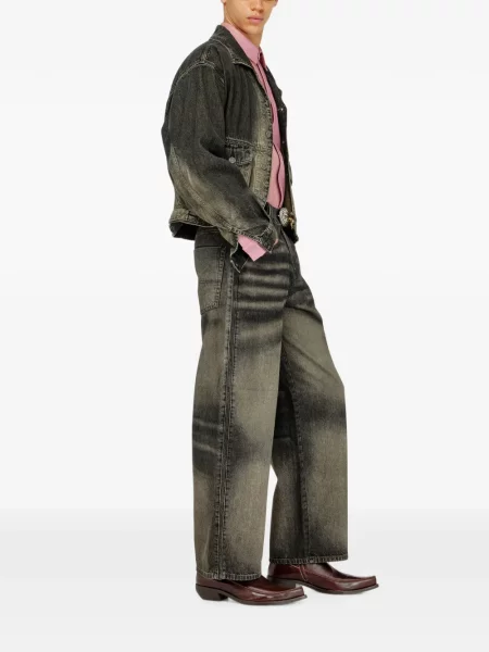 Blugi cu picior larg Diesel negru