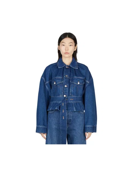 Kurtka jeansowa Meryll Rogge niebieska