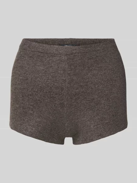 Szorty o kroju slim fit z dodatkiem wełny z efektem dzianiny Gina Tricot