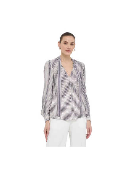 Bluzka Twinset w paski z paskiem
