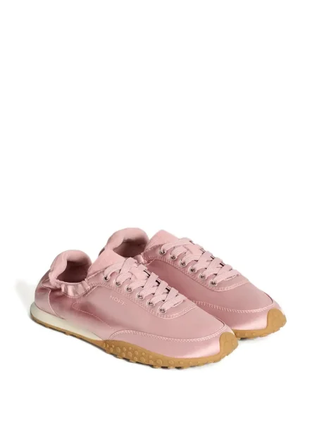 Sneakerși Hoff cu șireturi din dantelă roz