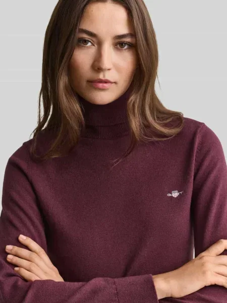 Sweter z golfem o kroju regular fit z mieszanki wełny Gant