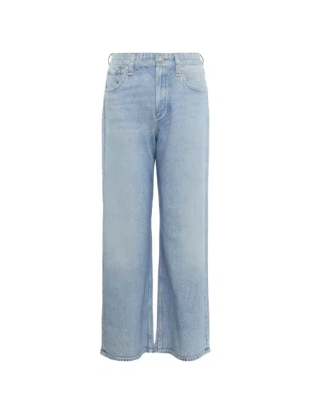 Blugi Rag & Bone din material terry albastru