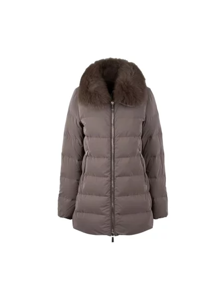 Parka Moorer brązowa
