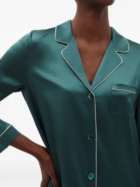 Rochie tip cămașă Eres verde