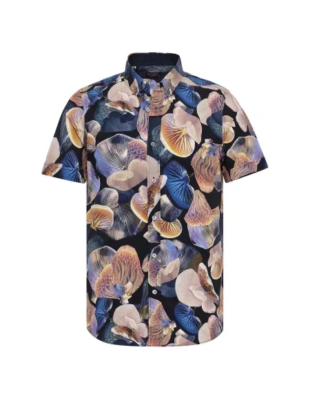 By Diess Collection Košulja bež / kraljevsko plava / žuta crna