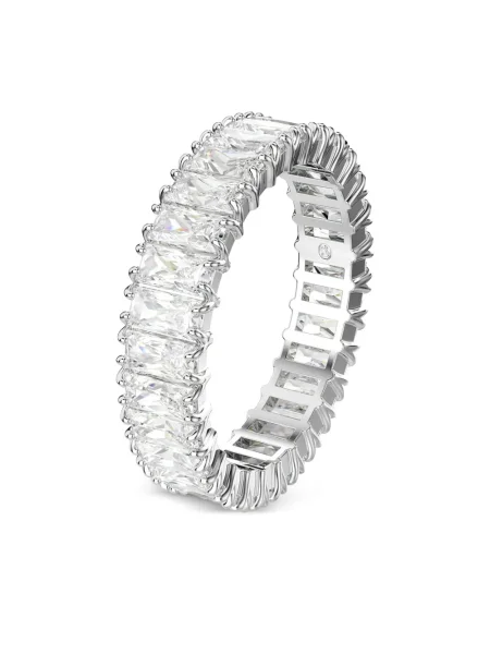 Inel Swarovski argintiu
