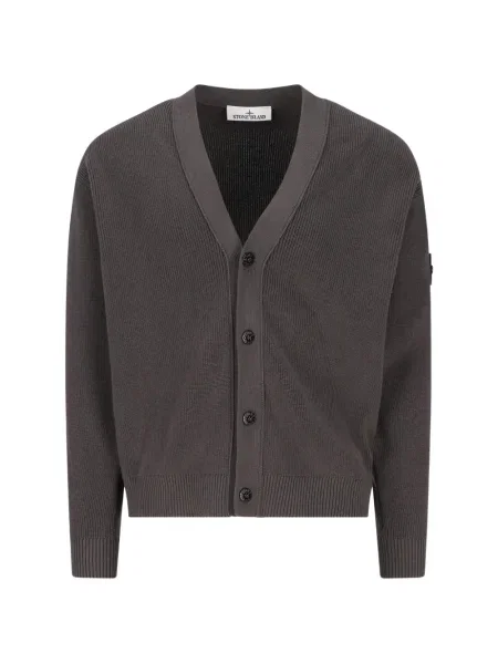 Cardigan Stone Island cu strasuri gri