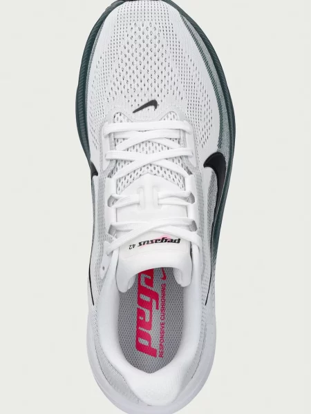 Férfi futócipő Nike Pegasus 42 white/mineral slate/hyper pink/black. Méret: 41 EU fehér