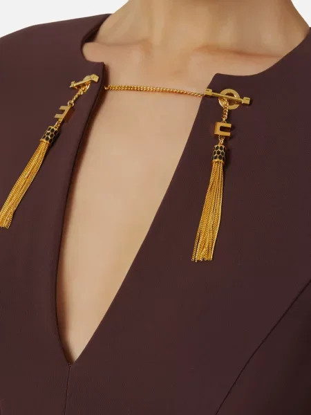 Сукня Elisabetta Franchi бордова