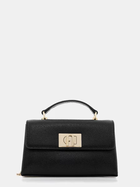 Geantă de mână Furla din piele negru
