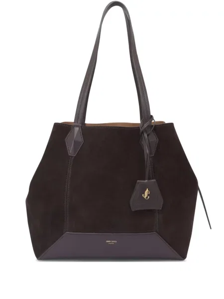 Geantă shopper Jimmy Choo maro