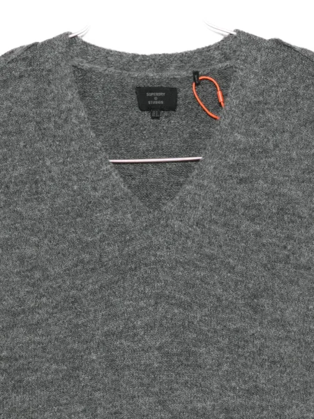 Rochie Superdry cu decolteu în V de costum gri