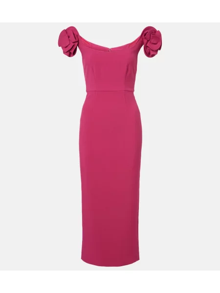 Rochie Roland Mouret cu model floral roz