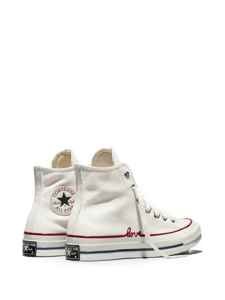 Sneakerși Converse Chuck 70 cu model leopard cu mărgele negru