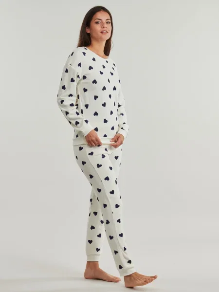 Pijamale Petit Bateau alb