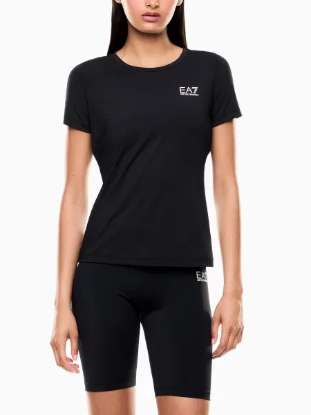 Футболка поліестер/еластан чорний