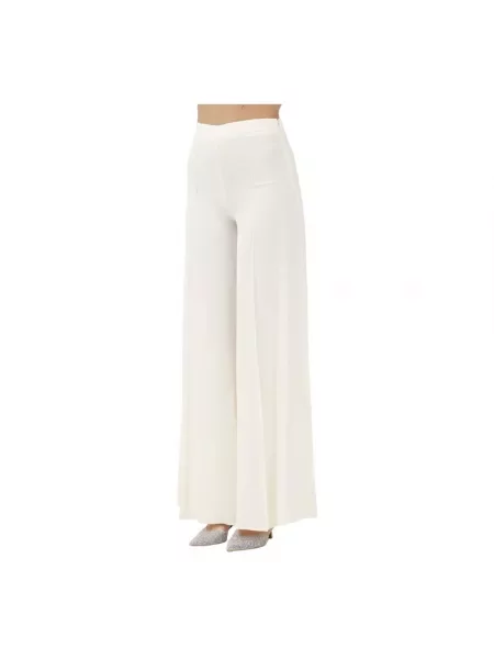 Spodnie palazzo Simona Corsellini biznesowe białe