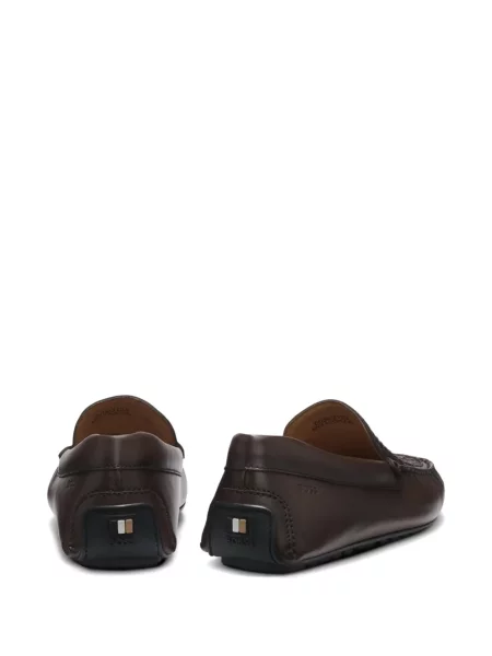 Pantofi loafer Boss din piele maro