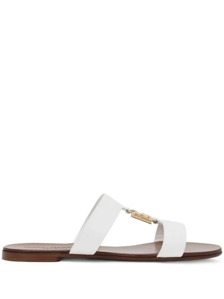 Sandale Dolce & Gabbana din piele alb