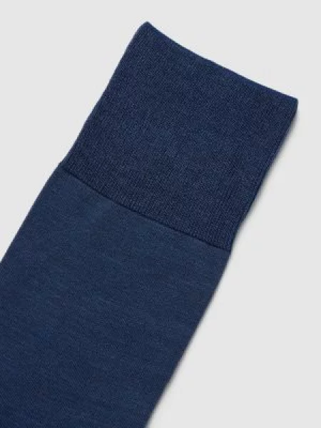Skarpety z dodatkiem wełny model ‘ClimaWool’ Falke niebieskie