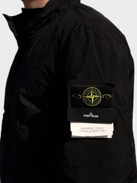 Бомбер Stone Island с камнями черный