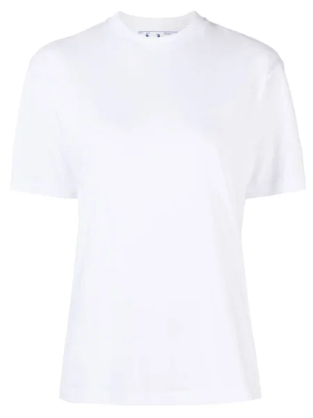 Tricou Off-white cu imagine din jerseu alb