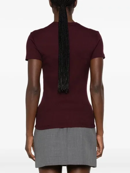 Tricou Lacoste cu autograf maro