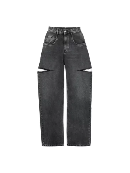 Szerokie jeansy Maison Margiela czarne
