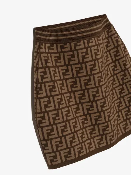 Dětské sukně Fendi hnědé