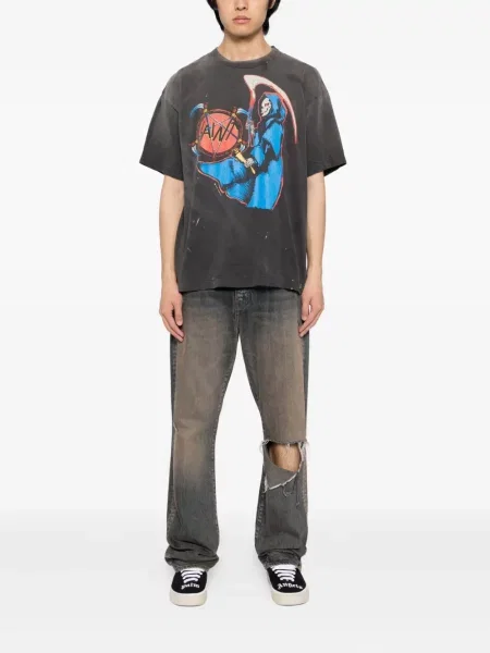 Tricou Saint Mxxxxxx cu imagine negru