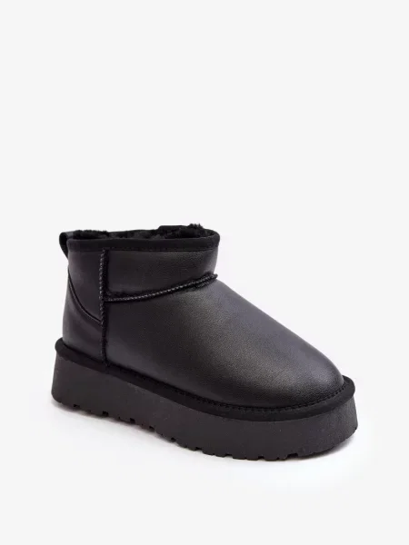 Зимни обувки за сняг Boto на платформе черно